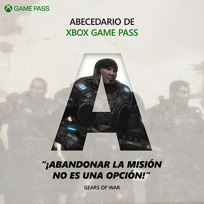 Xbox MX. Abecedario Game Pass