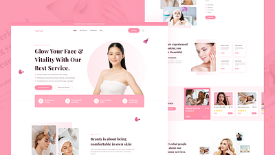 MakeUpan - Beauty Website beauty website graphic design ui uiux design website design