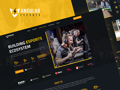 Angular Esport - Esport Website esport website graphic design ui uiux design website design