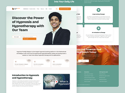 Hypnosis and Hypnotherapy Website / Landing Page Design / UI addiction anxiety clinical hypnotherapy confidence hypnosis hypnosis and hypnotherapy hypnosis website hypnotherapy hypnotherapy website landing page mental health mental wellness physical stop smoking stress anxiety therapy treatment website design weight loss