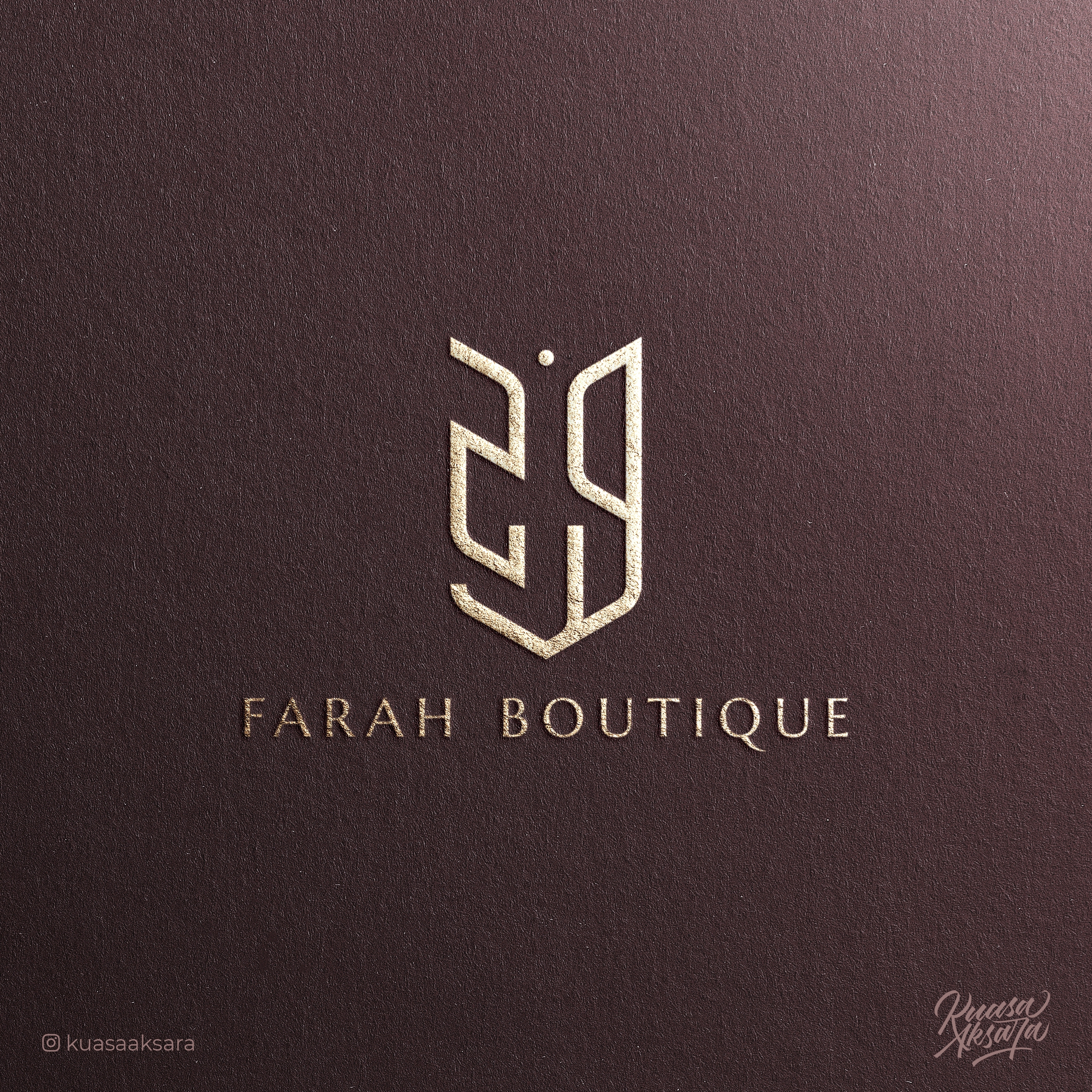 Farah Boutique Muslim Fashion Arabic Logo Design By Setyo Budi Utomo ...