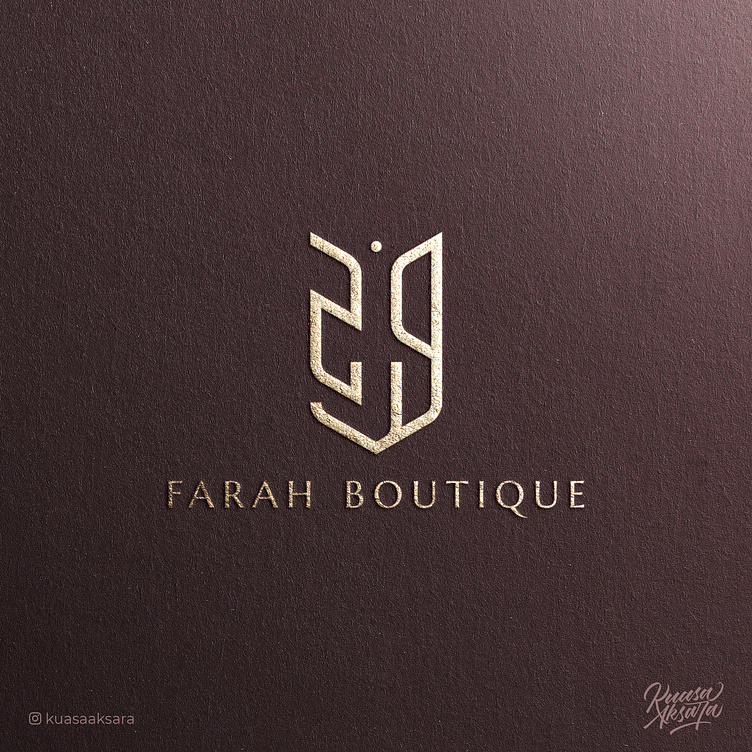 Farah Boutique Muslim Fashion Arabic Logo Design by Setyo Budi Utomo ...