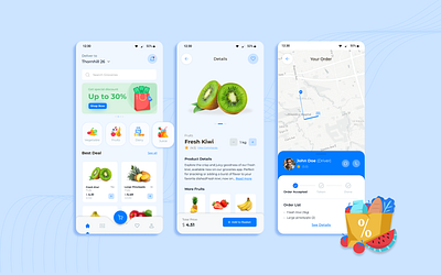 Grocery Online Shop app delivery design designcrafting mobile online shopping ui ux