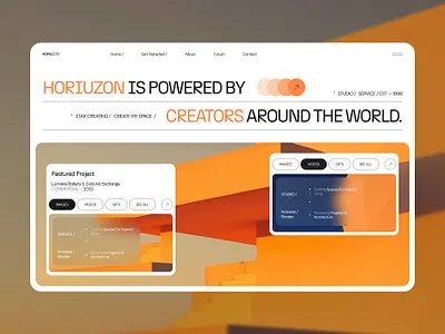 Futuristic Website animation branding design graphic design illustration mobiledesign motion graphics ui