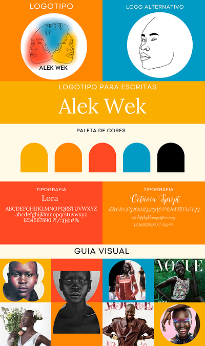 Alek Wek design gráfico