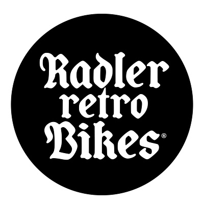 Radler retro Bikes bikes blackwhite brand branding brandingdesign logo logodesign logotype uruguay