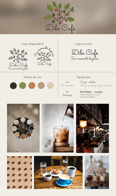 Dila Café graphic design
