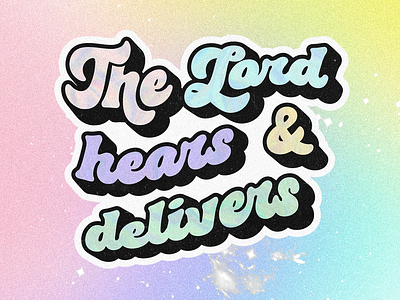 The Lord hears & delivers | Christian Poster creative