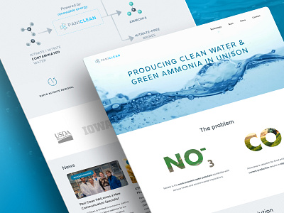 Pani Clean: Website & Landing Page Design animation blue bubbles clean energy creative html landing page minimalist mobile mobile web pitch deck presentation startup ui water web web design webpage website wordpress