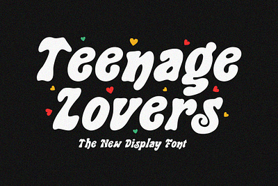 Teenage Lovers - Display Font branding decorative design display elegant font fonts free font illustration logo logotype merchandise modern sans sans serif serif typeface ui