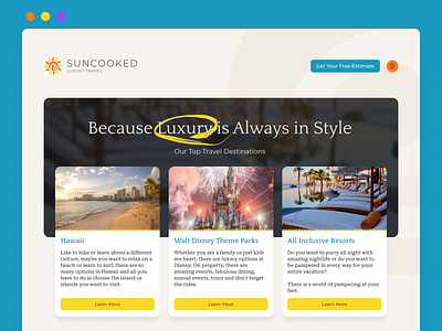 Suncooked - Web Mock branding design graphic design ui ux