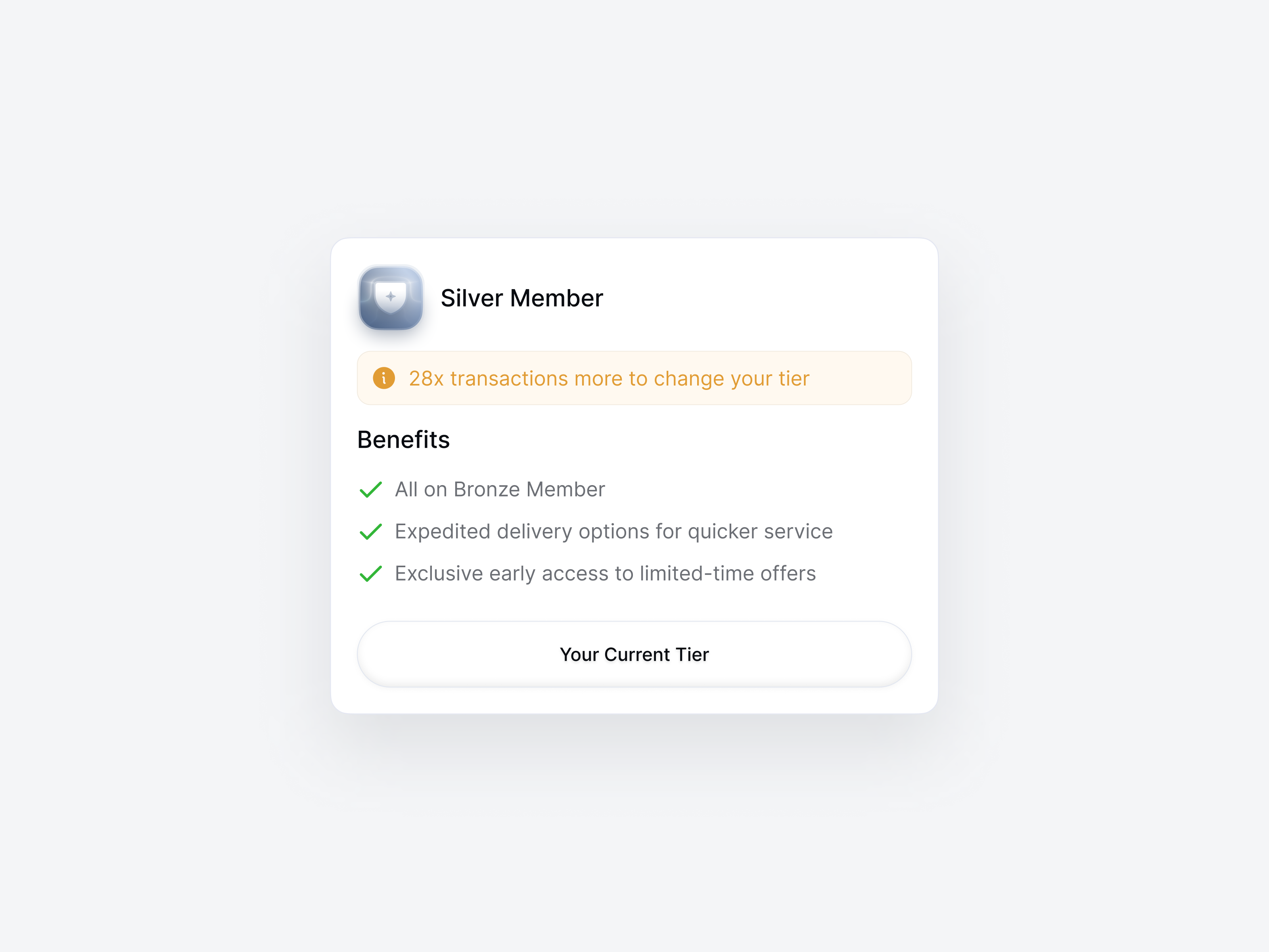 Just a Badge Card🏅 app design badge banking benefit card cards clean design finance icon illustration list shield simple stack transaction ui ui element wallet