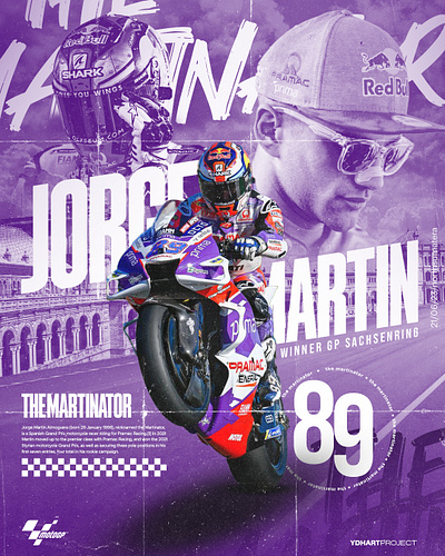 JORGE MARTIN | MOTO GP Series Poster graphic design photoshop poster