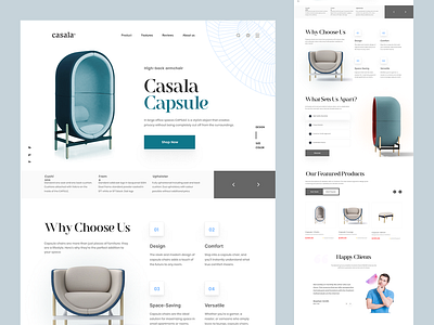 Casala Ecommerce Store Website Design ecommerce figma figma design landing page shopify ui uiux ux desgin web design website design