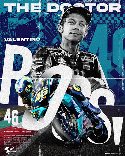 VALENTINO ROSSI | MOTO GP SERIES POSTER graphic design north sumatera photoshop poster