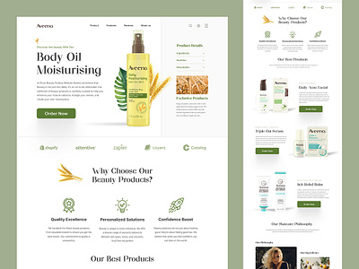 Cosmetics store ecommerce website design figma figma design figma website homepage landing page uiux uiux design web desig website design