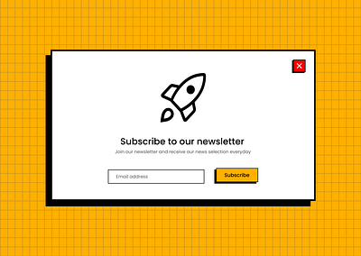 Neubratlistic Newsletter page branding dailyuichallenge figma graphic design neubratalismwebsite productdesign ui uiux ux viral website websitedesign