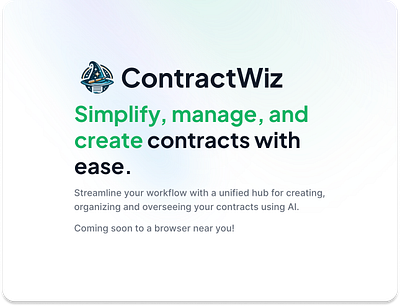 ContractWiz ® Contracts Powered by AI