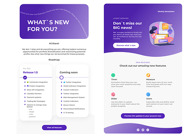 Crypto Email Templates crypto design email graphic design newsletter ui