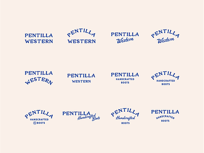 Pentilla Western - Logotype apparel badge boots branding design lockup logo logotype typography vintage western
