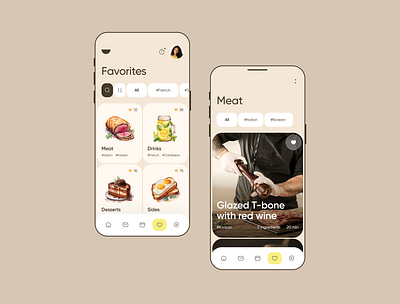 recipe swap app app design application application design bn digital bndigital design food illustration mobile mobile app mobile app design ui