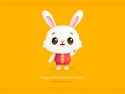 Rabbit 🐇 2024 bunny cartoon character children chinese cute illustration kawaii kids mascot mexico new year rabbit 兔儿