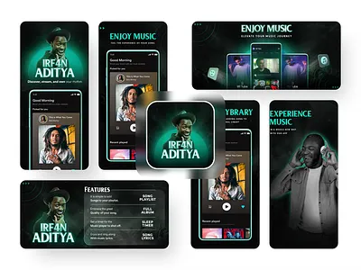Music Ads Banner promotion design banner design freelance music playstore ui ux