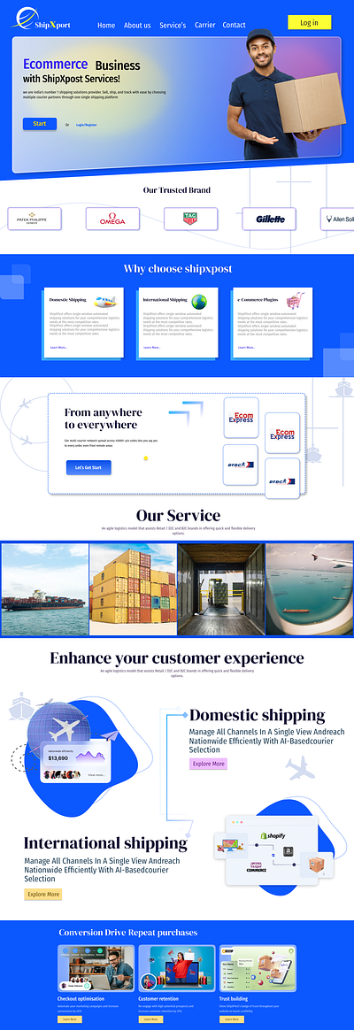 Import Export Business Website designs themes templates and