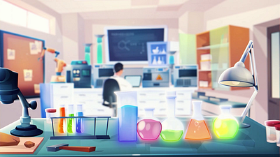 Chemical laboratory Animation