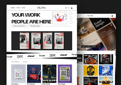 PROPIX - Hire professional designers designer hiring graphic design hiring platform simple design ui ux web design web ui