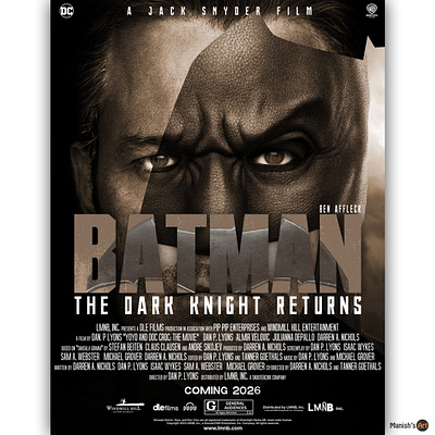 The Dark Knight Returns batman design film film poster illustration movie poster poster poster design the dark knight typography