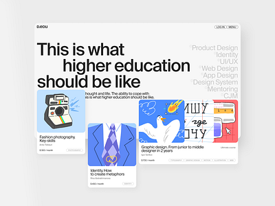 D.EDU - educational platform concept app branding concept education figma graphic design illustration ui ux web design website