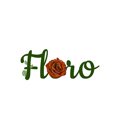 Florist Logo branding florist app logo flower graphic design green logo ui ux