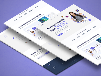 Creative Design Agency Landing Page Website🔥 agency agency website animation clean company creative agency creative direction design digital agency discover interface landing page logo portfolio portfolio website studio trending trendy uiux website design
