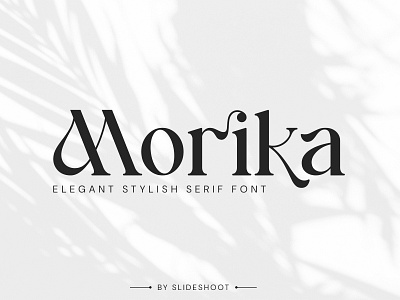 Morika - Elegant Serif Font design elegant fashion font ligature logo font lowercase modern regular serif stylish typeface typography uppercase wedding