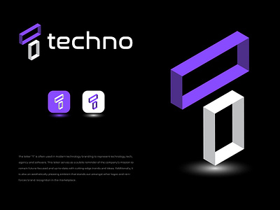 Techno Brand Identity 3d branding design graphic design illustration logo mockup ui ux vector