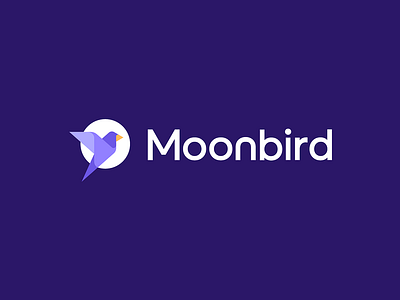 Moon Bird Logo 3d animation branding graphic design illustration logo mockup motion graphics ui vector