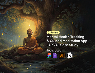 Mental Health & Guided Meditation App - Cae Study case study meditation app meditation app case study user experience user interface