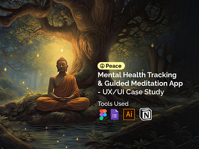 Mental Health & Guided Meditation App - Cae Study case study meditation app meditation app case study user experience user interface