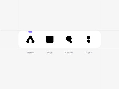 Minimal Menu Icons animation app bottom tab icons menu mobile navigation ui ux