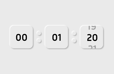 Day 14 Countdown Timer #DailyUI 3d branding challenge dailychallenge dailyui design graphic design logo neomorphism ui uiux uxui