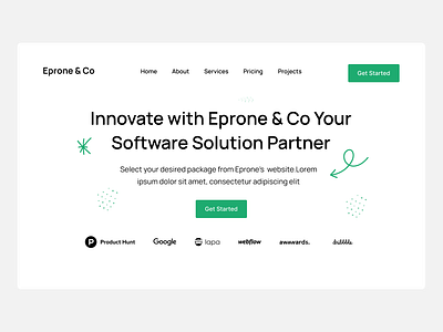 Eprone & Co Website app design