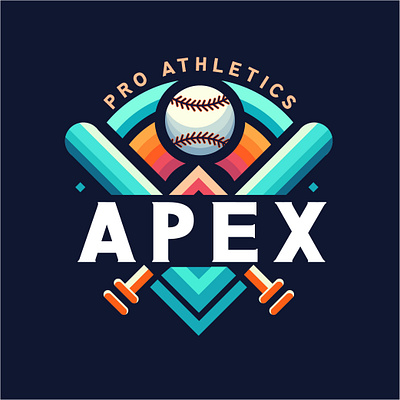 Apex logo design baseball logo graphic design logo