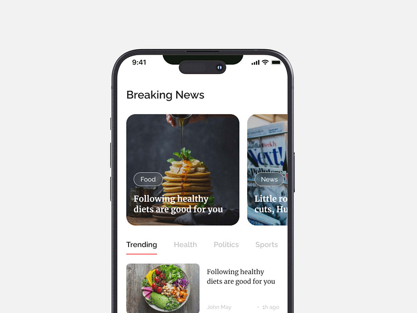 News App UI designs, themes, templates and downloadable graphic ...
