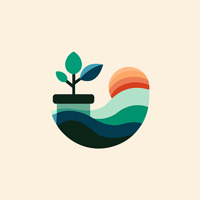 Plant Logo design And Icon design app icon app logo logo natural