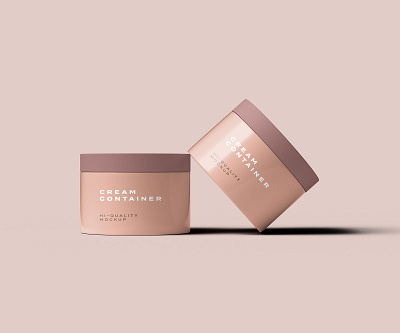 Cosmetic Cream Container Mockup mockups