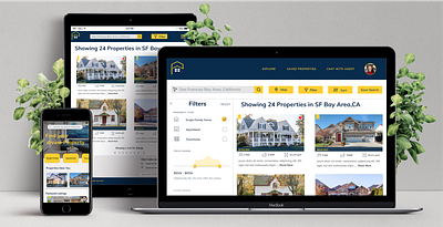 Real Estate Responsive Web App 3d branding graphic design logo ui ux visual design