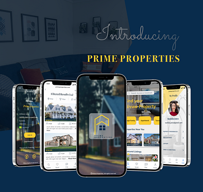 Prime Properties- Real Estate Web App branding design graphic design illustration logo typography ui ux visua
