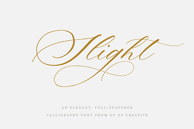 Slight, A Calligraphy Font calligraphy calligraphy font calligraphy fonts font handlettered font julie green modern calligraphy font modern fonts opentype font pretty pretty fonts romantic script font slight slight script sophisticated type typeface up up creative wedding font