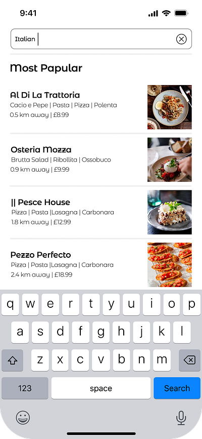 Fi-Lo Food Ordering App Search Part branding design prototyping ui uiux ux